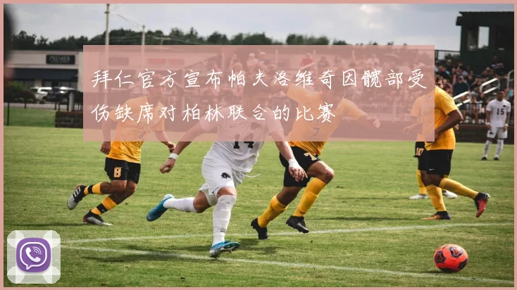 拜仁官方宣布帕夫洛维奇因髋部受伤缺席对柏林联合的比赛